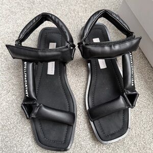 Stella McCartney Black Padded Sandals